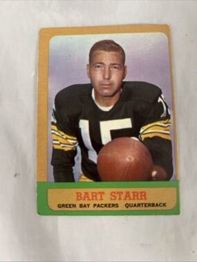 1963 Topps #86 Bart Starr HOF Packers Card VTG Collectible Football Card